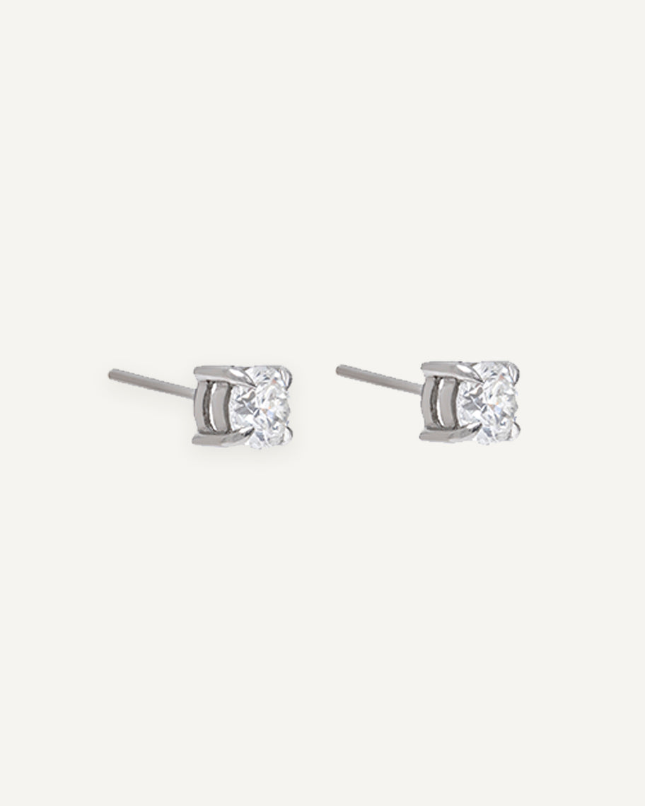 Brinco Solitário Ana em Ouro 18K com 60 pontos de Diamante