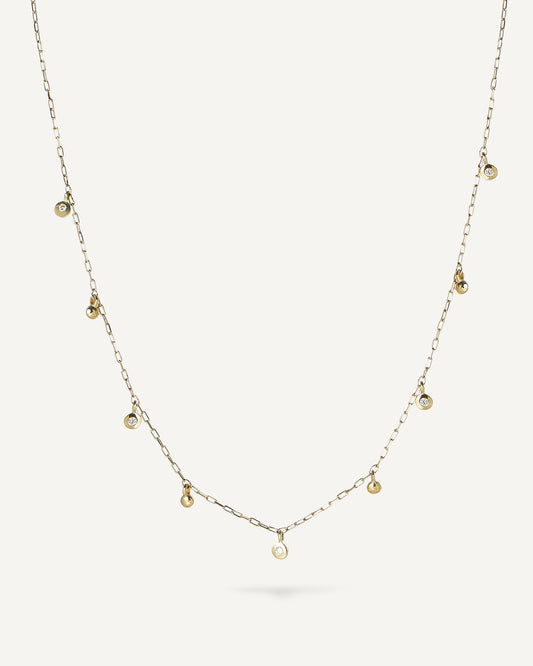 Colar Polka em Ouro 18K e Brilhantes