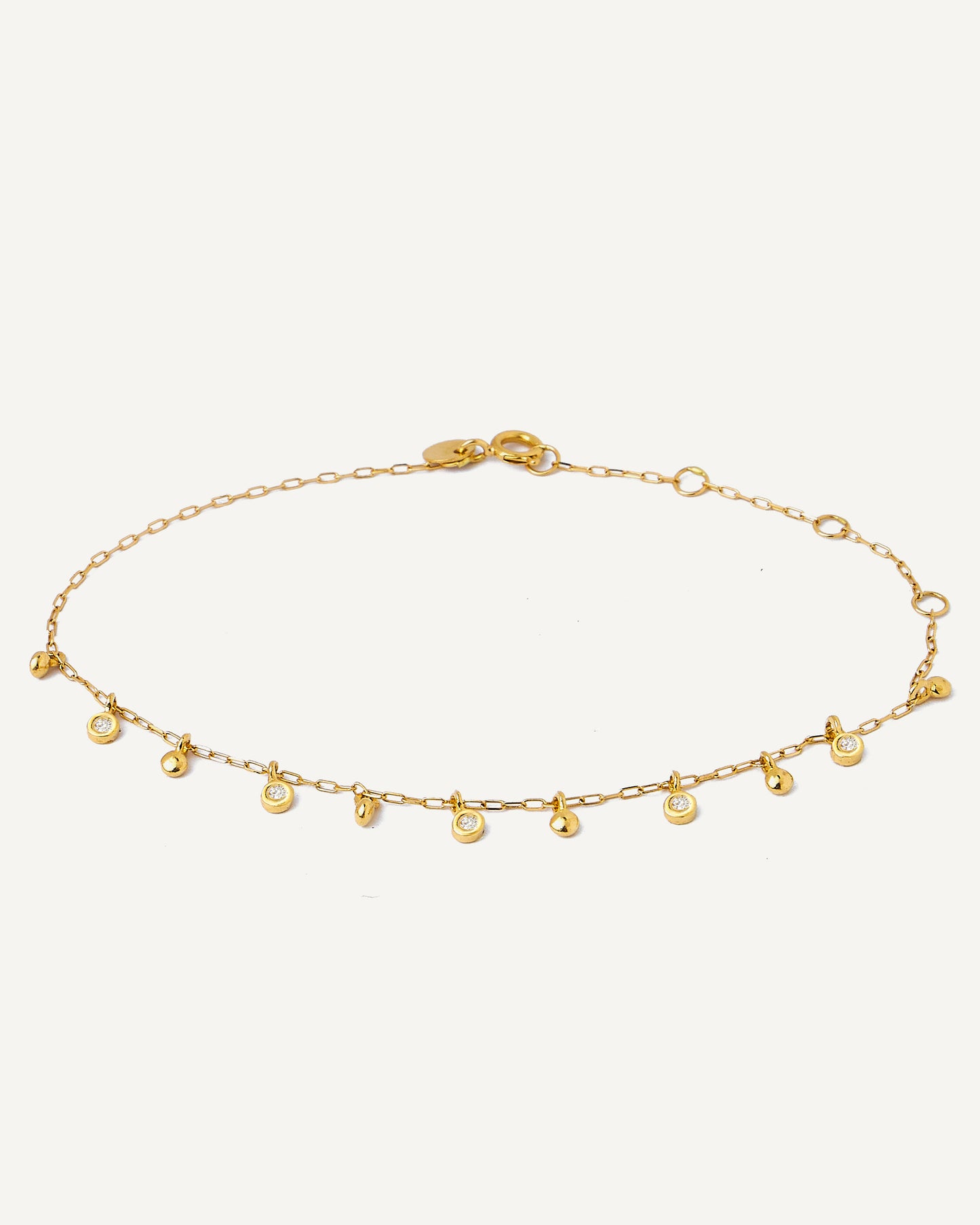 Pulseira Polka em Ouro 18K e Brilhantes