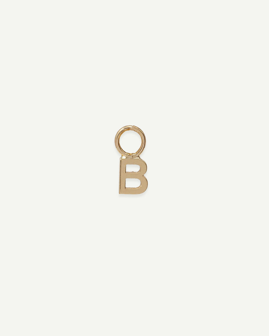 Pingente Little Personalizado para Argola com Inicial em Ouro 18K