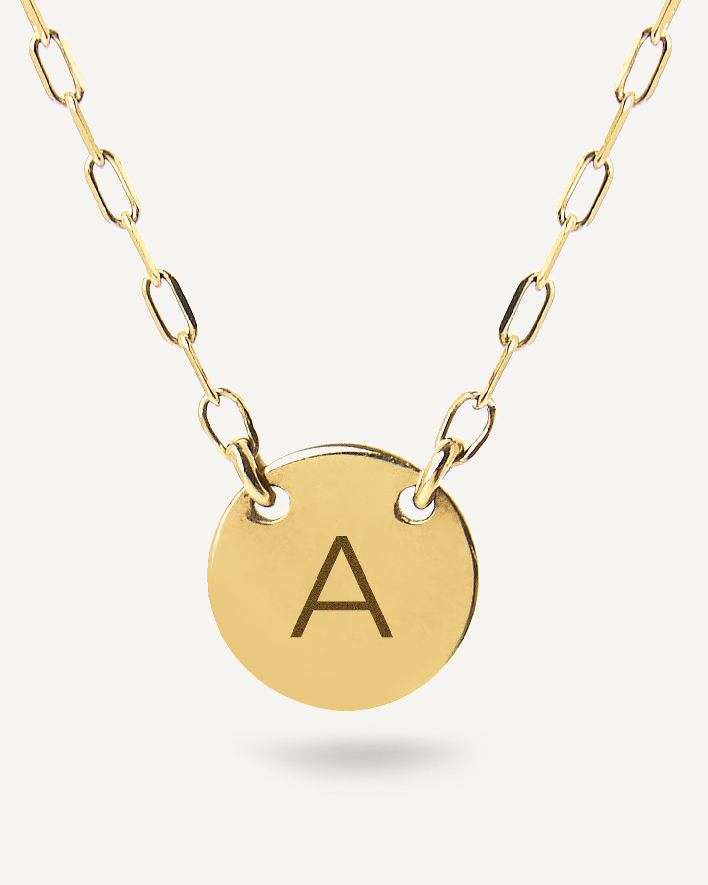 Colar Personalizado com Inicial Simplicity em Ouro 18K