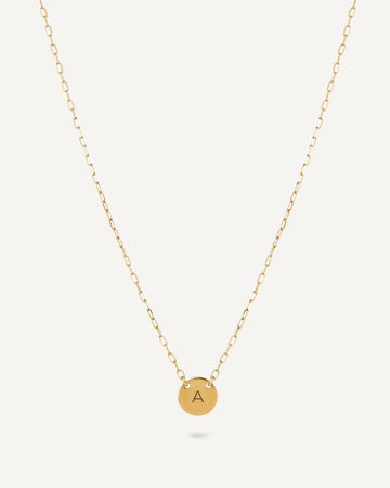 Colar Personalizado com Inicial Simplicity em Ouro 18K