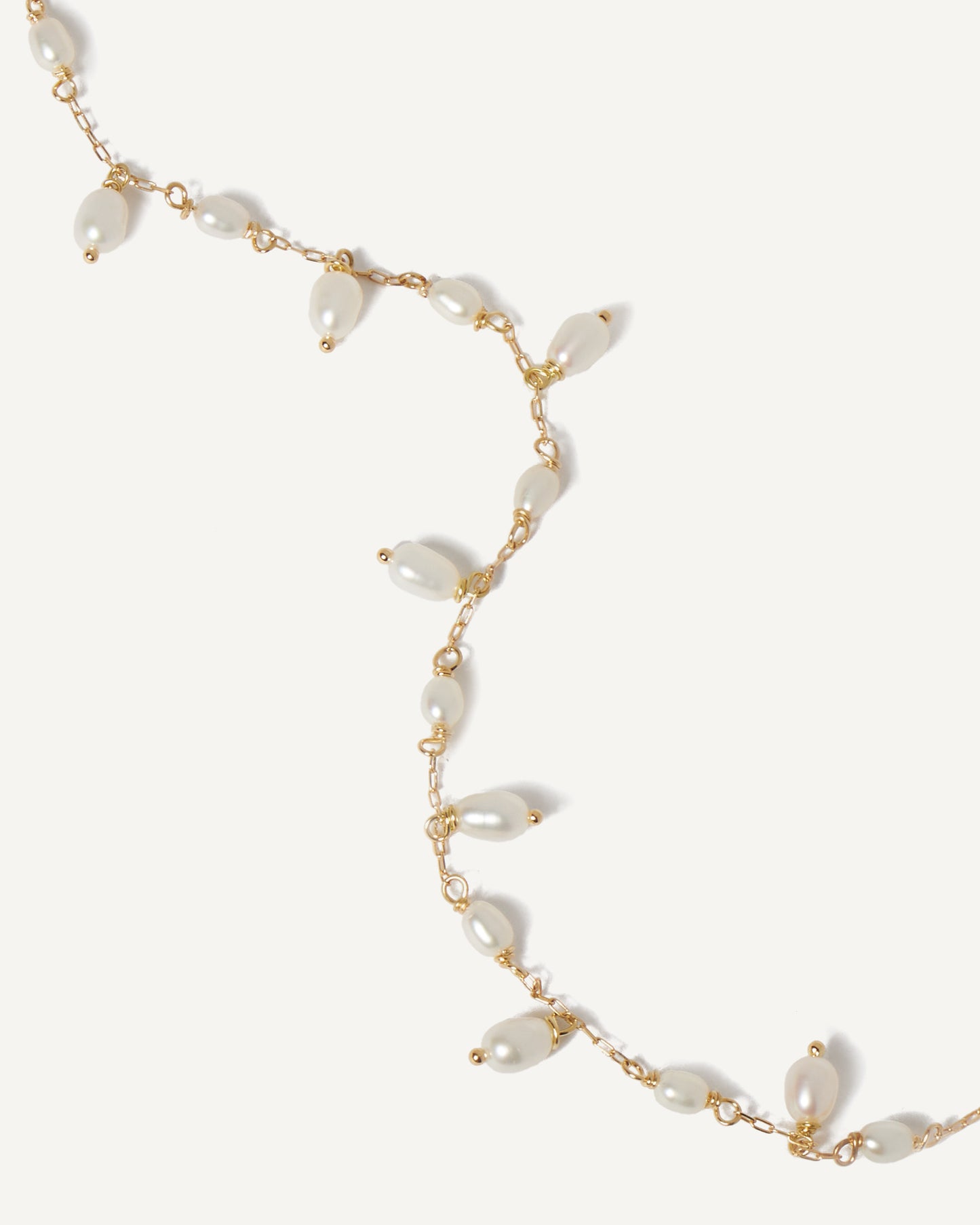 Colar Sal em Ouro 18K e Pérolas Brancas