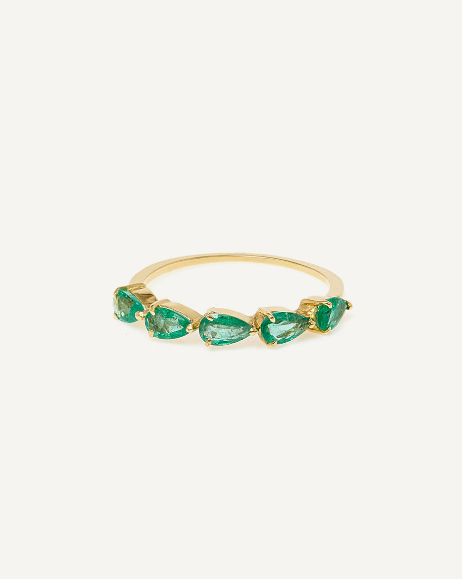 Anel Ligne Esmeralda em Ouro 18K