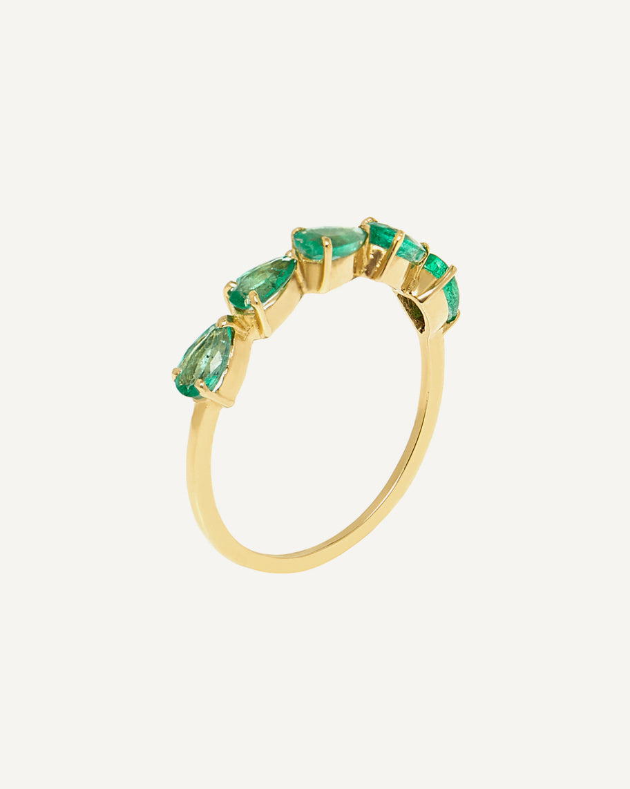 Anel Ligne Esmeralda em Ouro 18K
