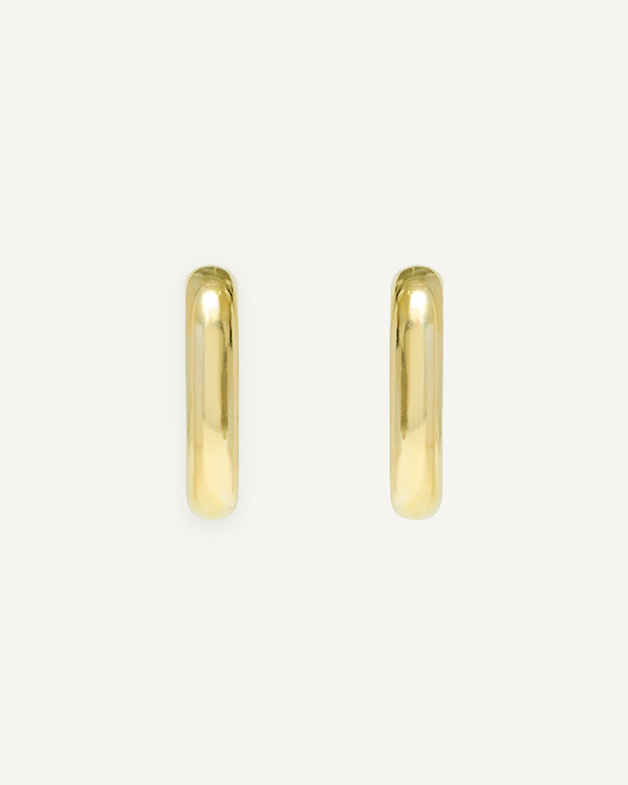 Brinco Contorno Liso em Ouro 18K D'Or