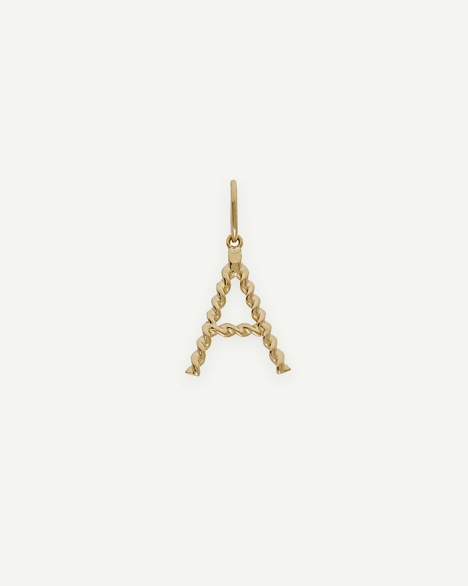 Pingente Personalizado Letra Grafia em Ouro 18K