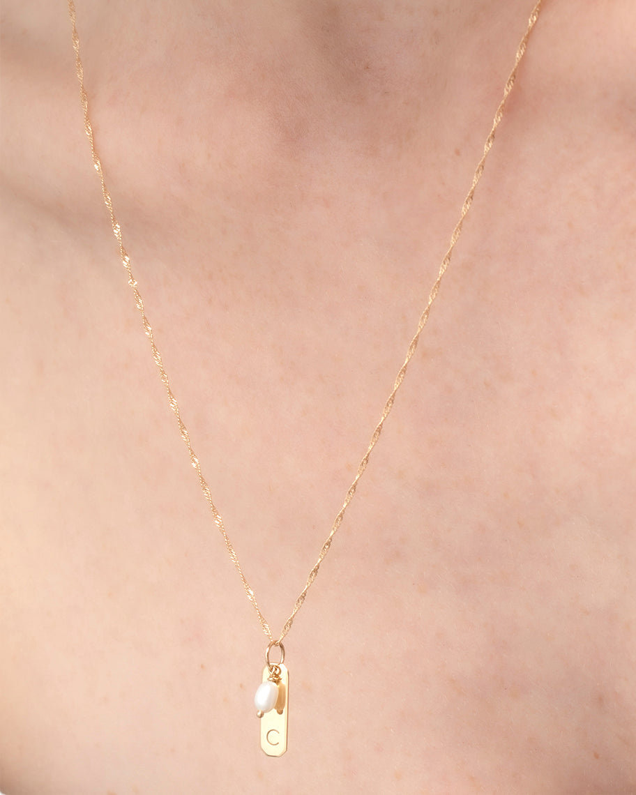 Pingente com Inicial de Nome em Ouro 18K Page