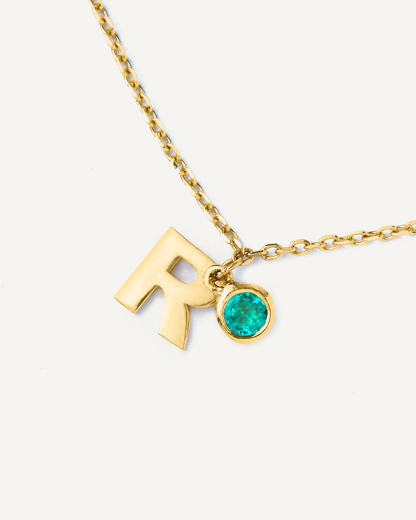 Pulseira com Letras Personalizadas Little em Ouro 18K com Birthstone