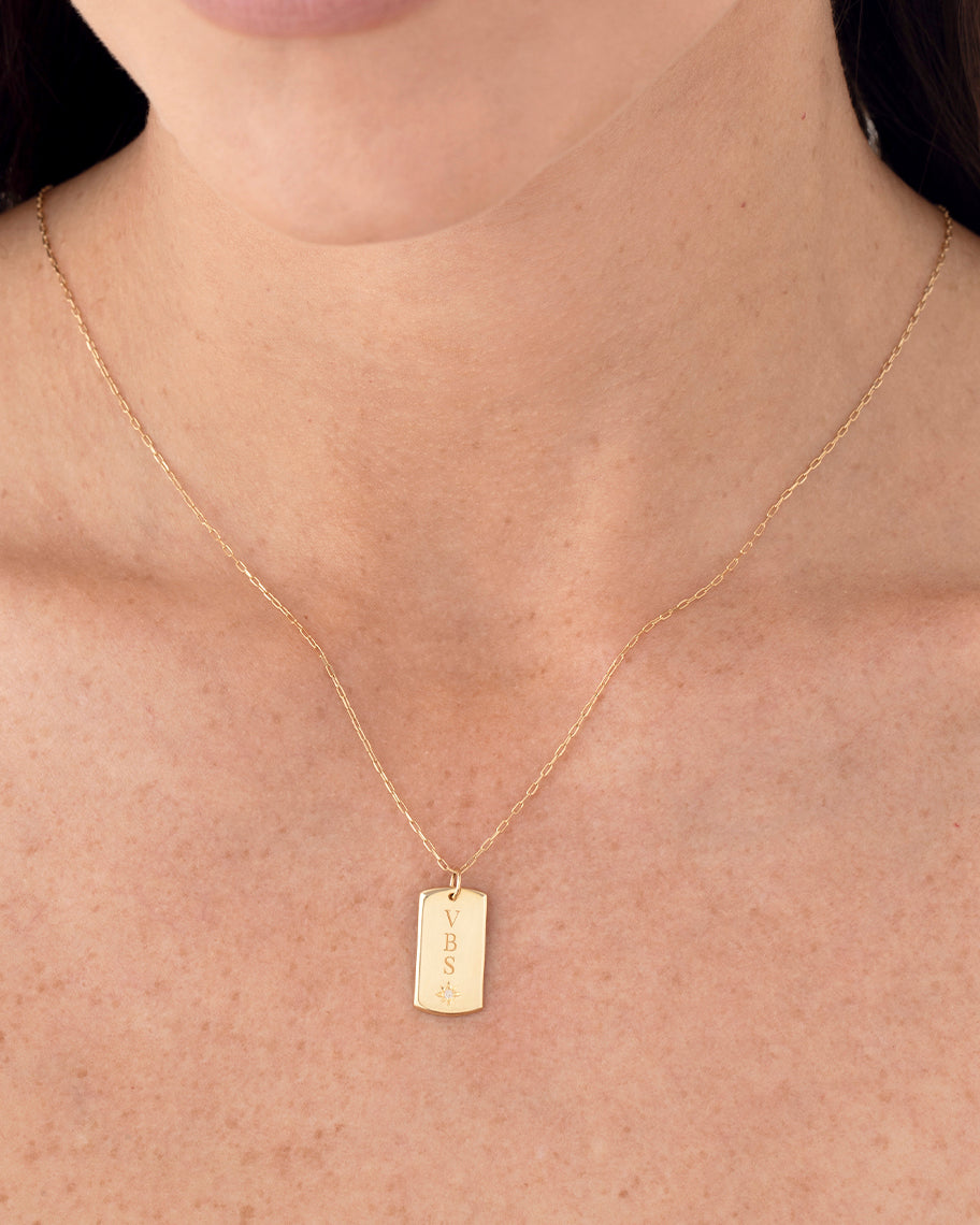 Pingente Personalizado Poema em Ouro 18K e Diamante