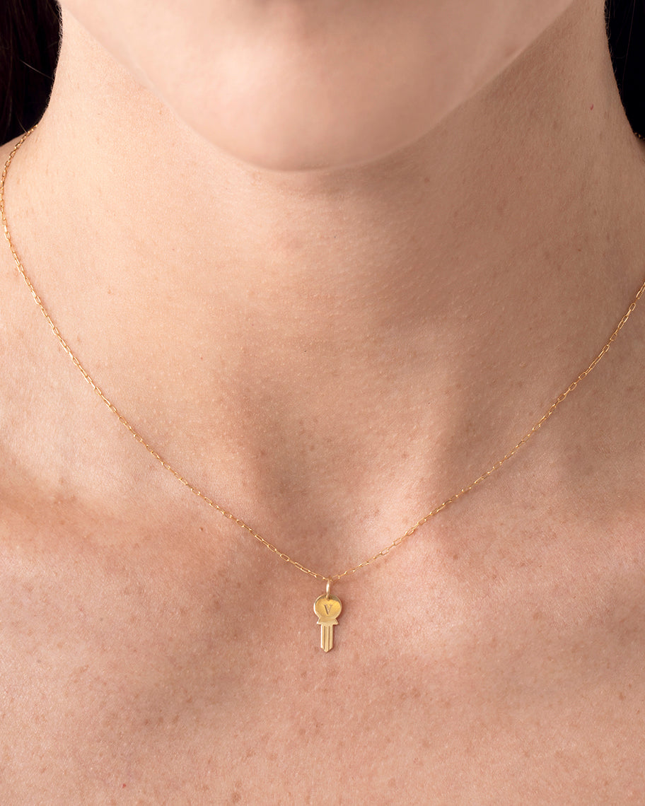 Pingente Personalizado Chave em Ouro 18K