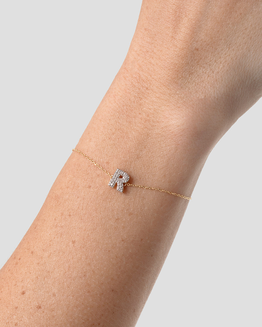 Pulseira Personalizada ID em Ouro 18K e Diamantes