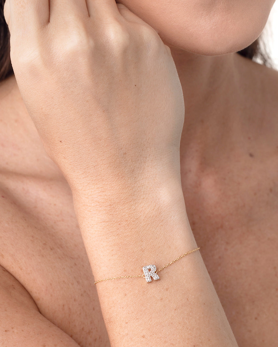 Pulseira Personalizada ID em Ouro 18K e Diamantes