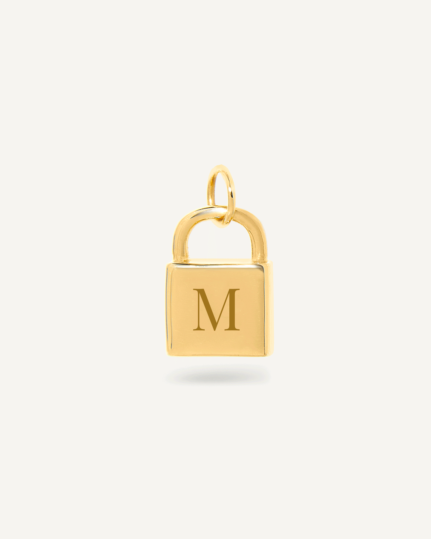 Pingente Personalizado Cadeado em Ouro 18K