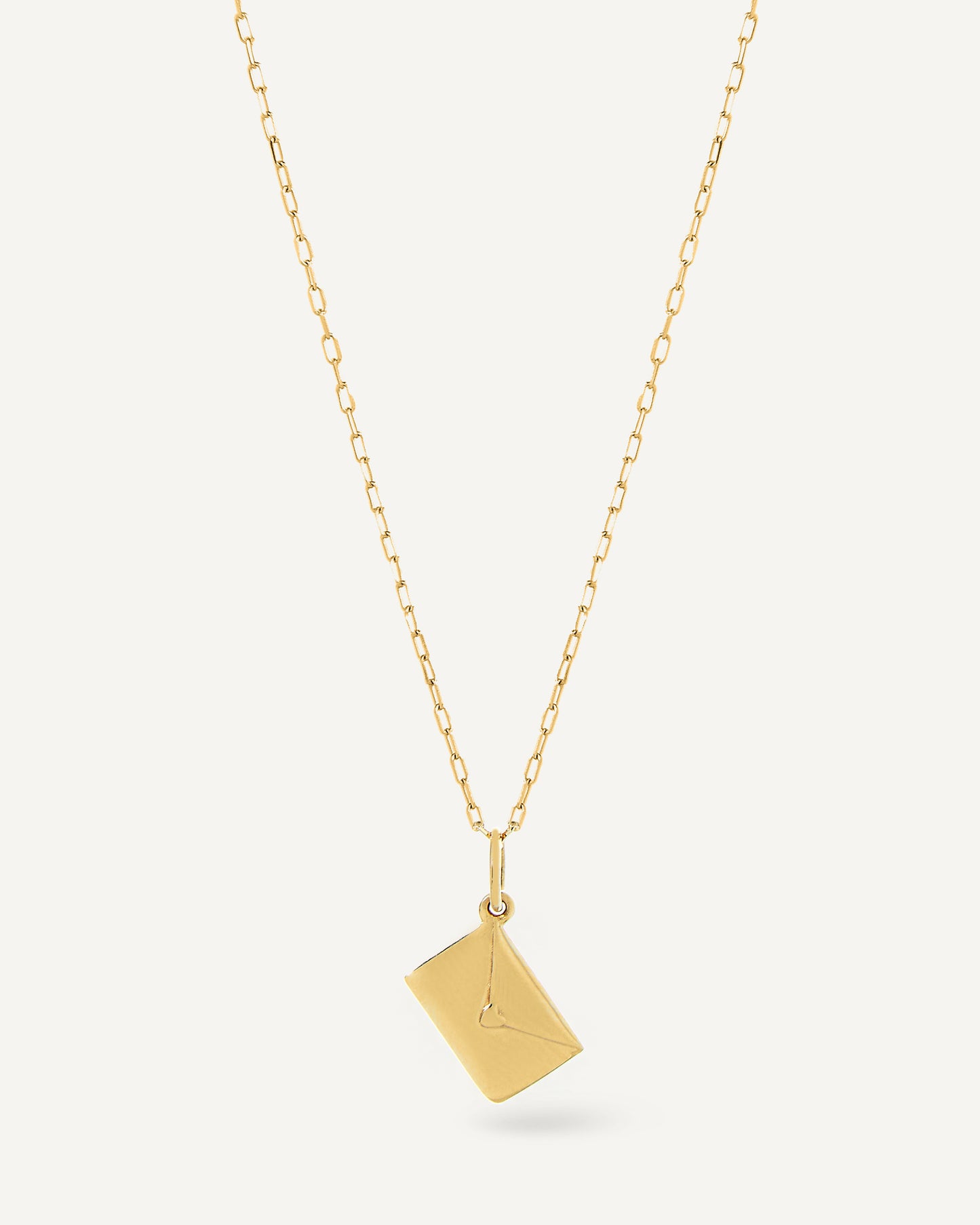 Pingente Personalizado Carta em Ouro 18K