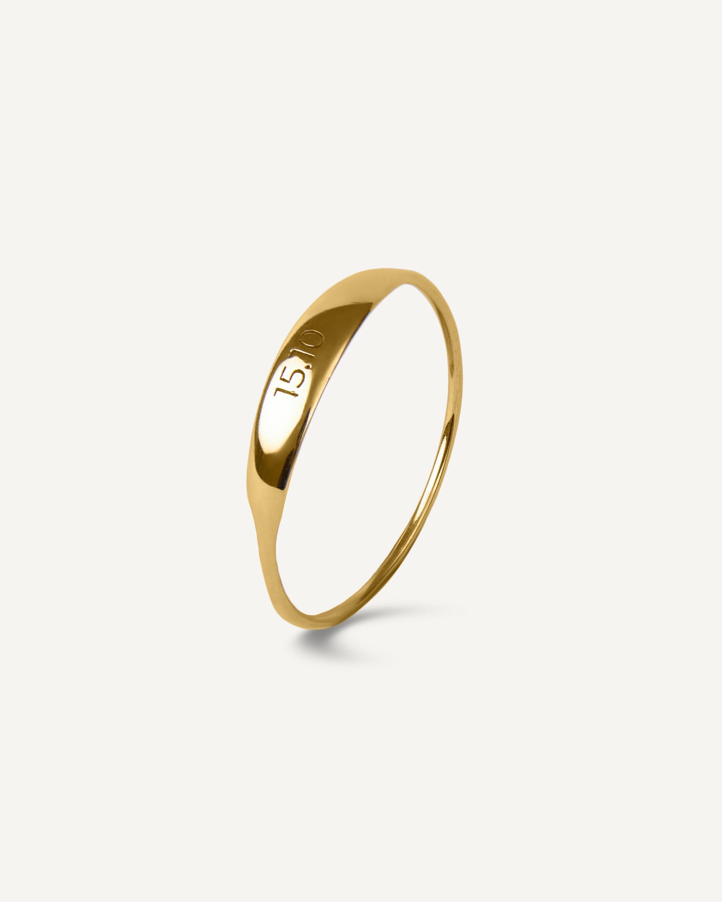 Anel Personalizado Poesia em Ouro 18K