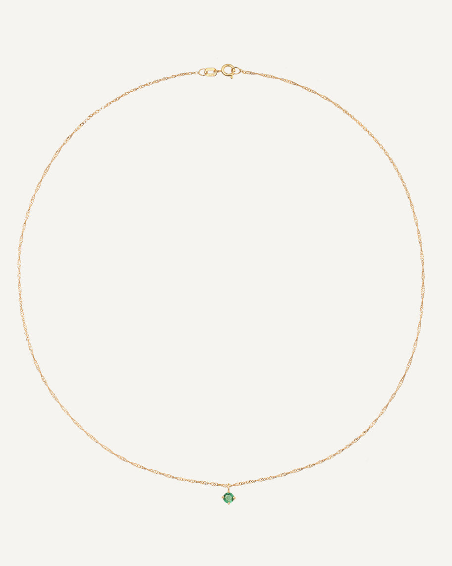Colar Lil Esmeralda em Ouro 18K