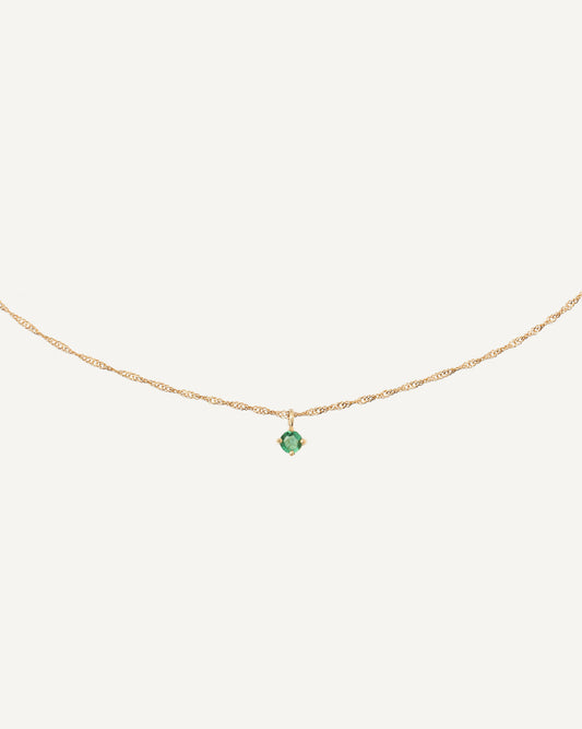 Colar Lil Esmeralda em Ouro 18K