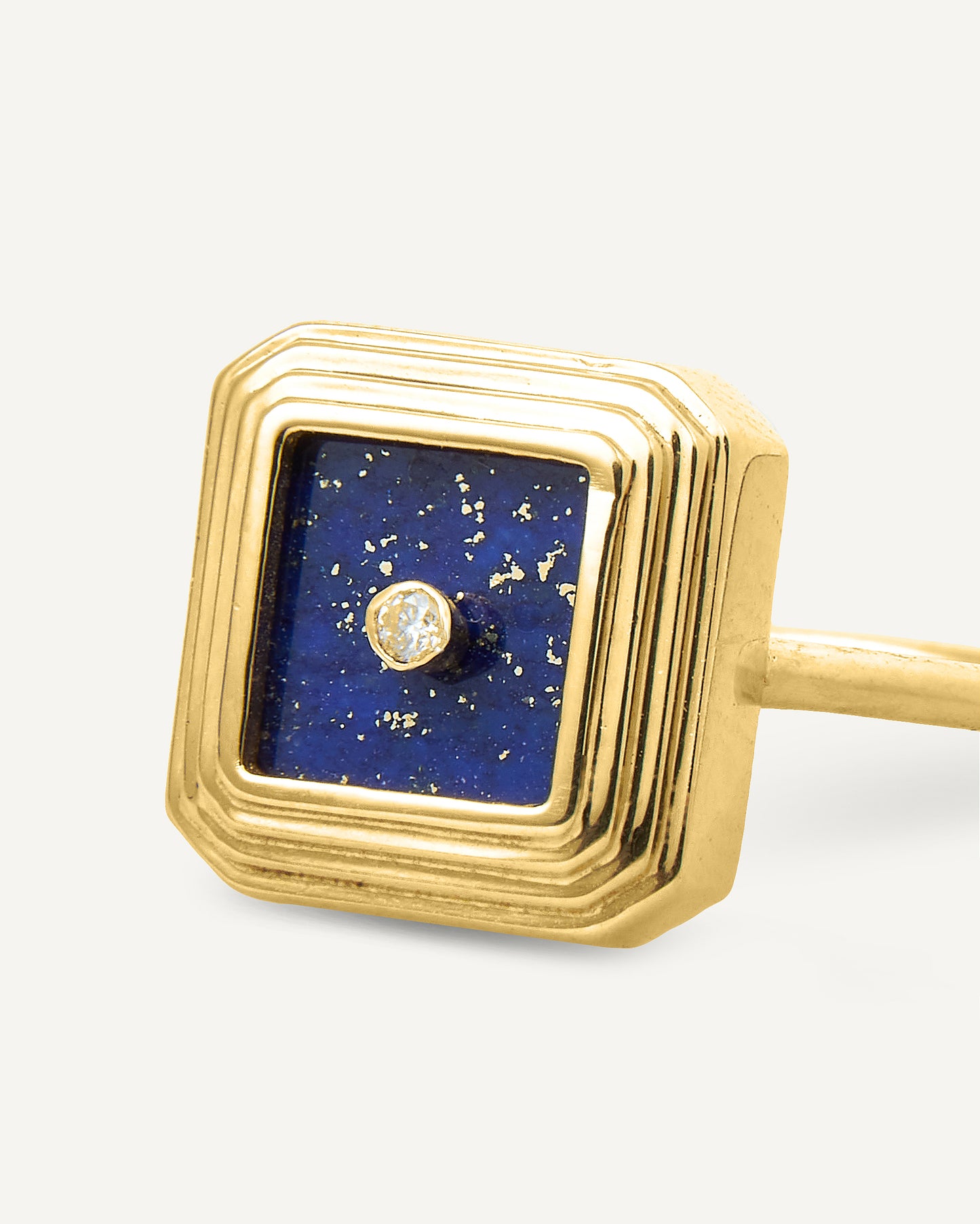 Anel em Ouro 18K e Lápis-Lazúli Galileu