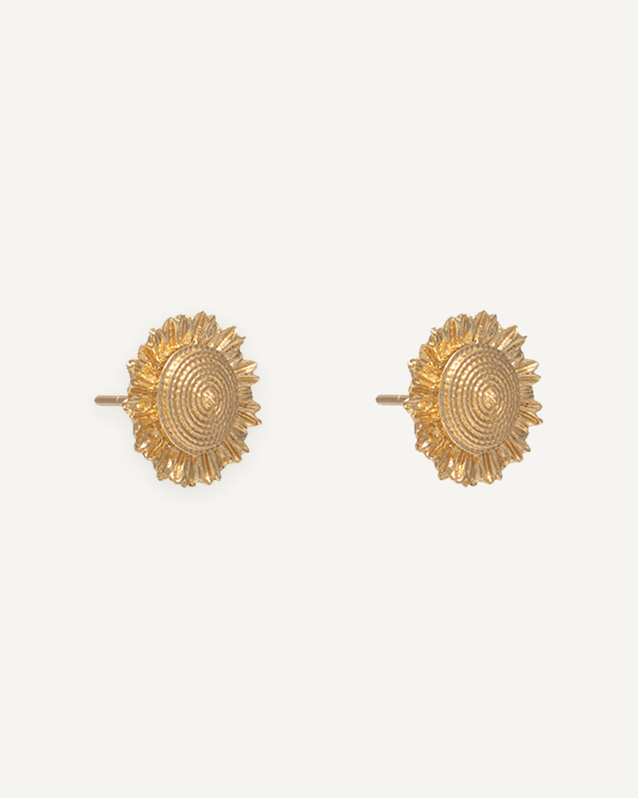 Brinco Girassol em Ouro 18K