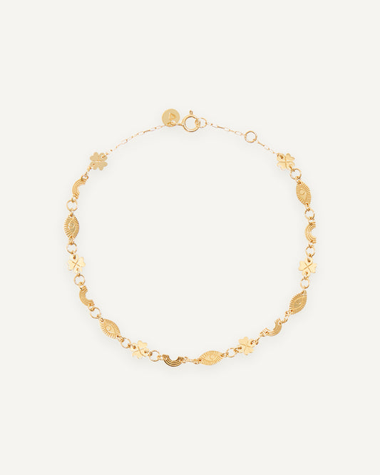 Pulseira Sorte em Ouro Amarelo 18K