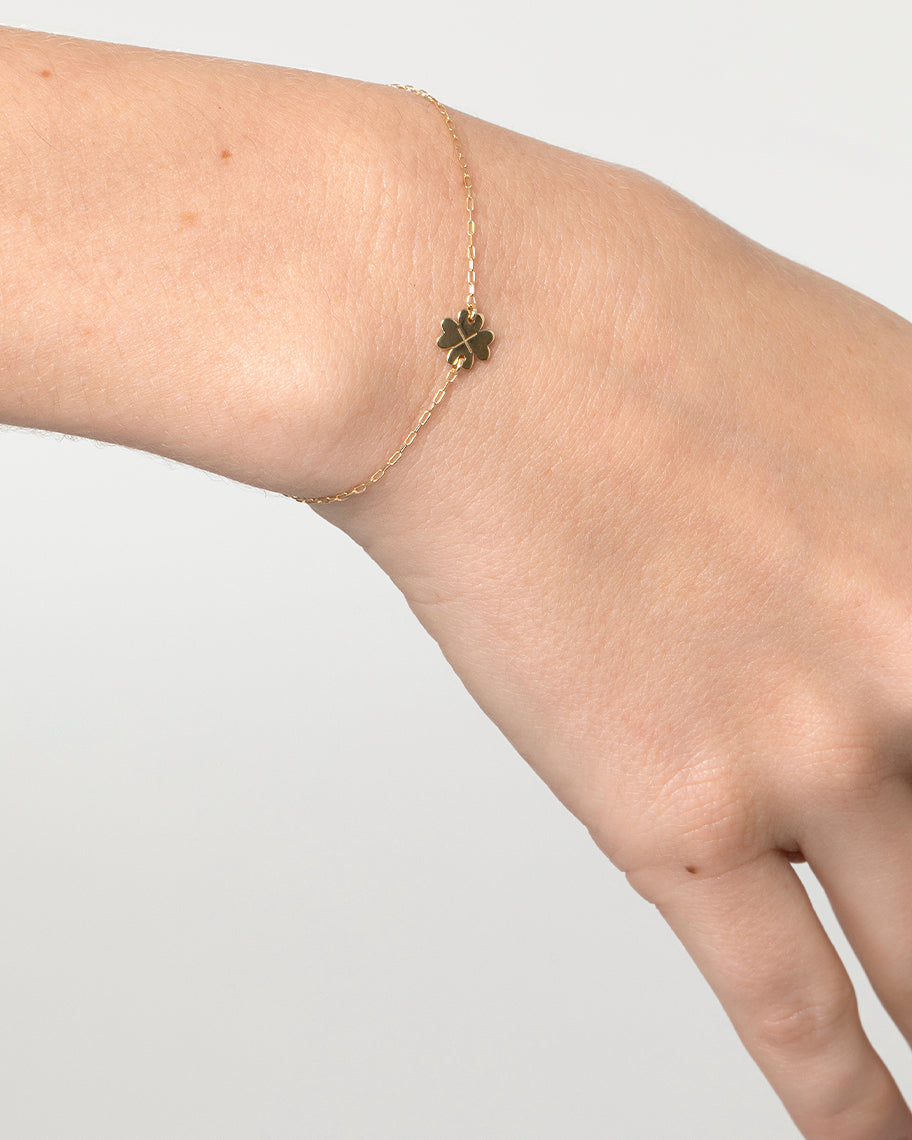 Pulseira Trevo em Ouro Amarelo 18K