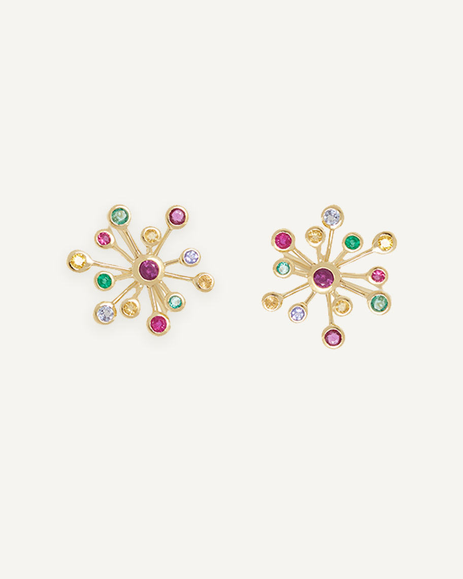 Brinco Stud Stellar Maxi em Ouro 18K