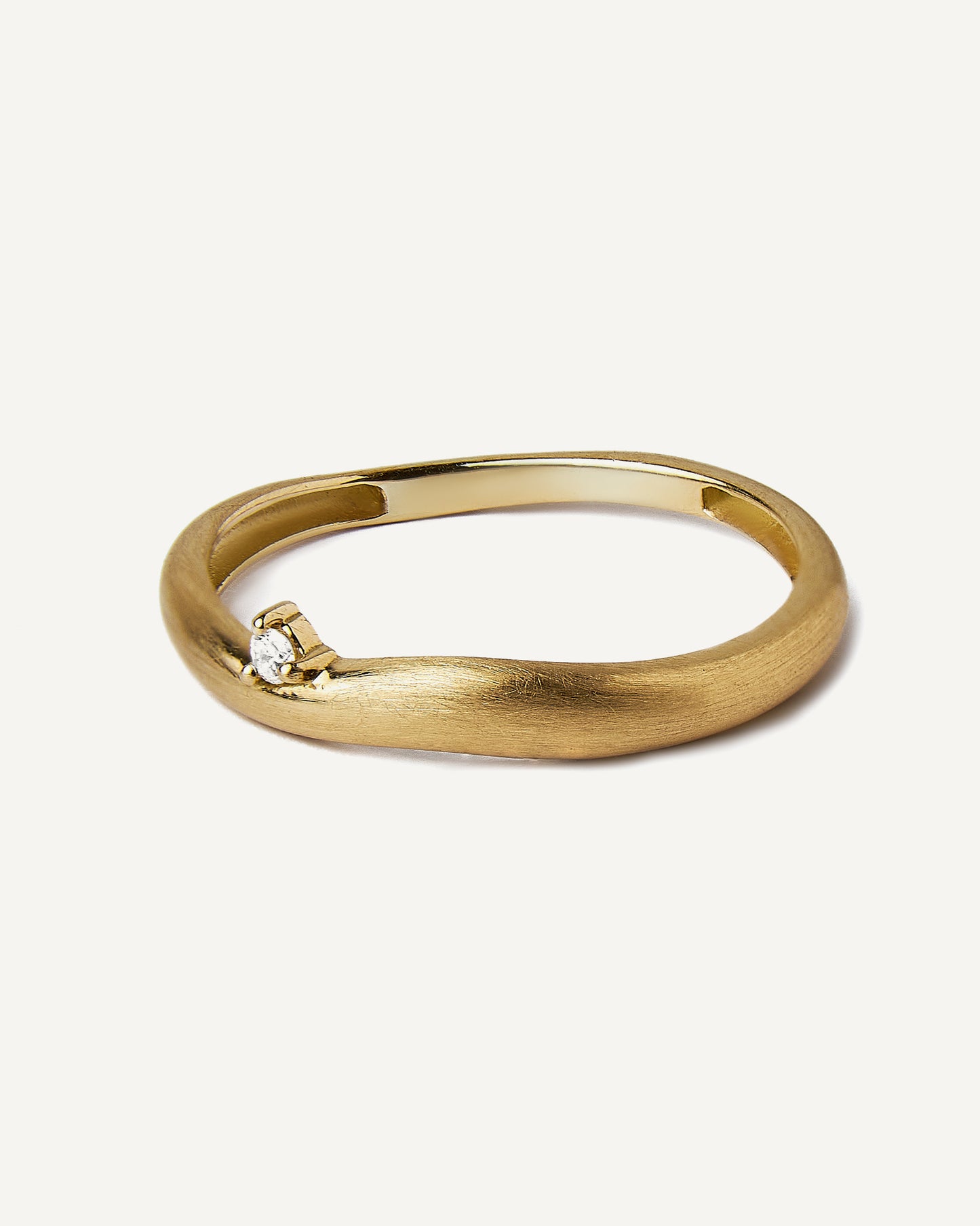 Aliança Treasure 2mm em Ouro 18K e Diamante