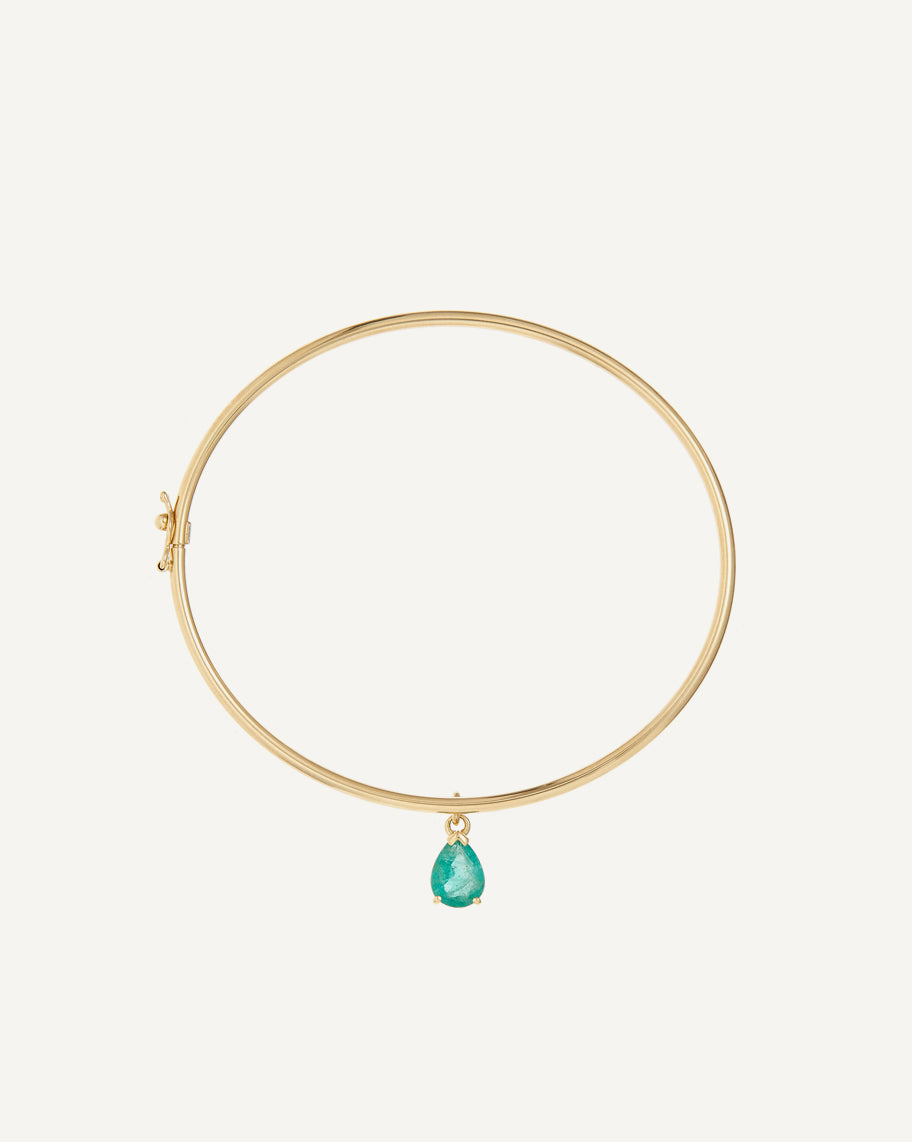 Bracelete em Ouro 18K Essential Esmeralda