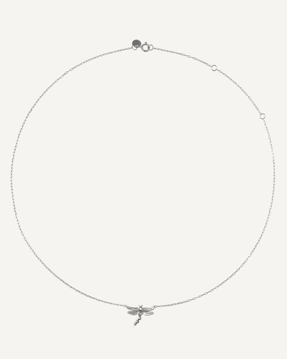 Colar Libélula em Ouro 18K e Brilhantes