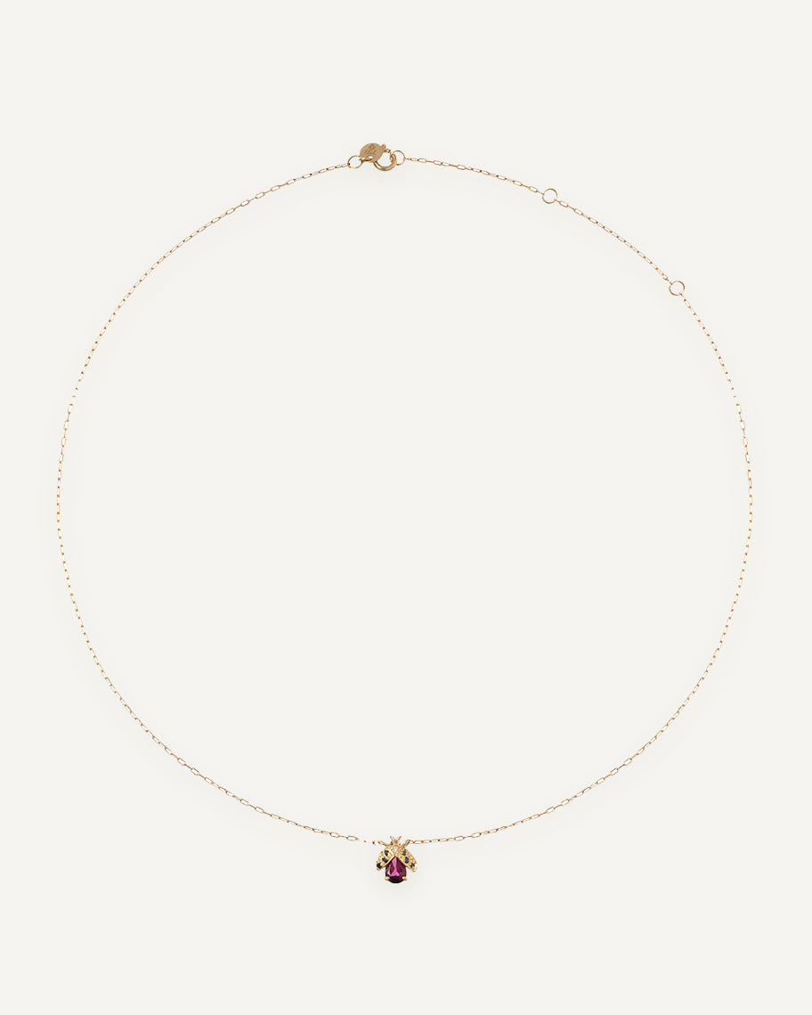 Colar de Joaninha Adalia em Ouro 18K