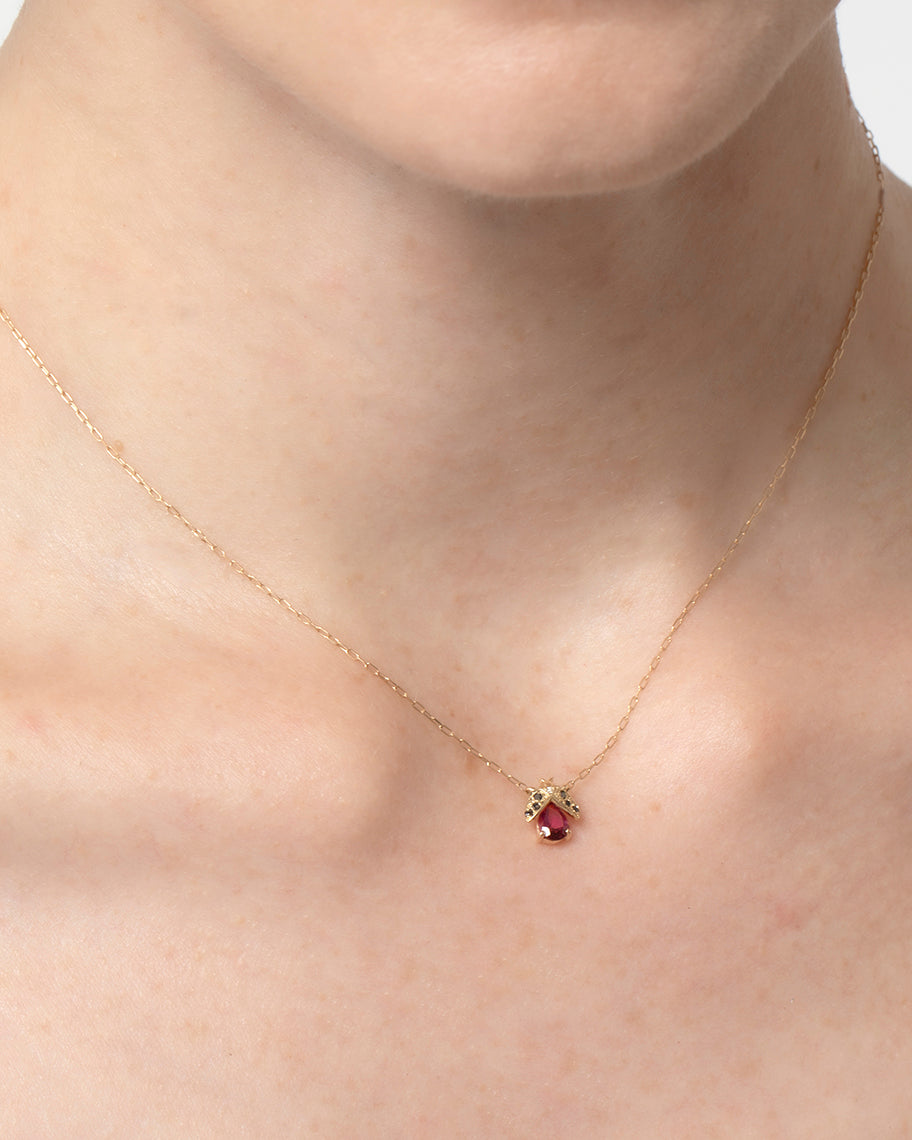Colar de Joaninha Adalia em Ouro 18K