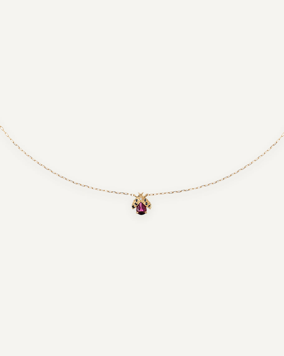 Colar de Joaninha Adalia em Ouro 18K