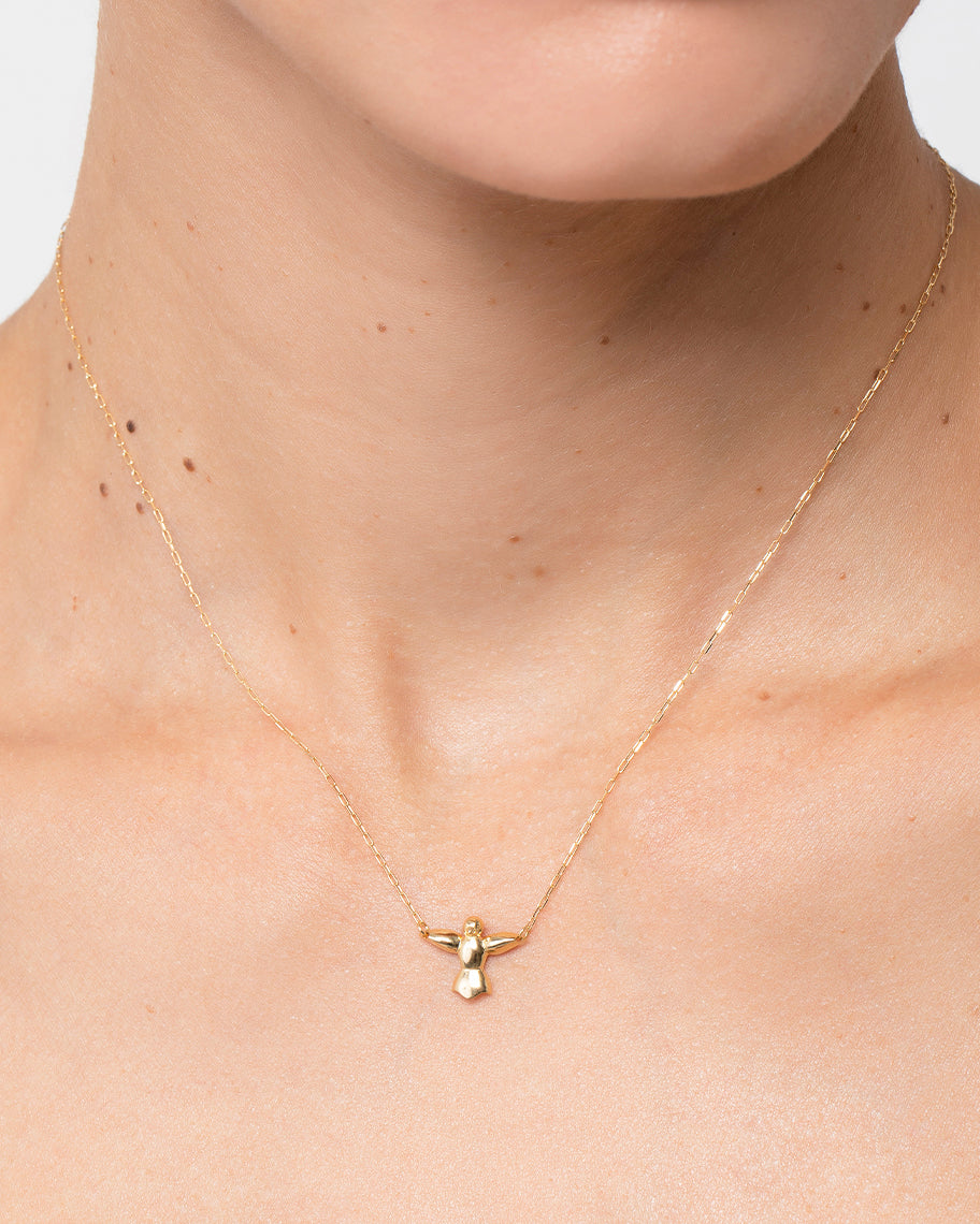 Colar de Espírito Santo em Ouro 18K