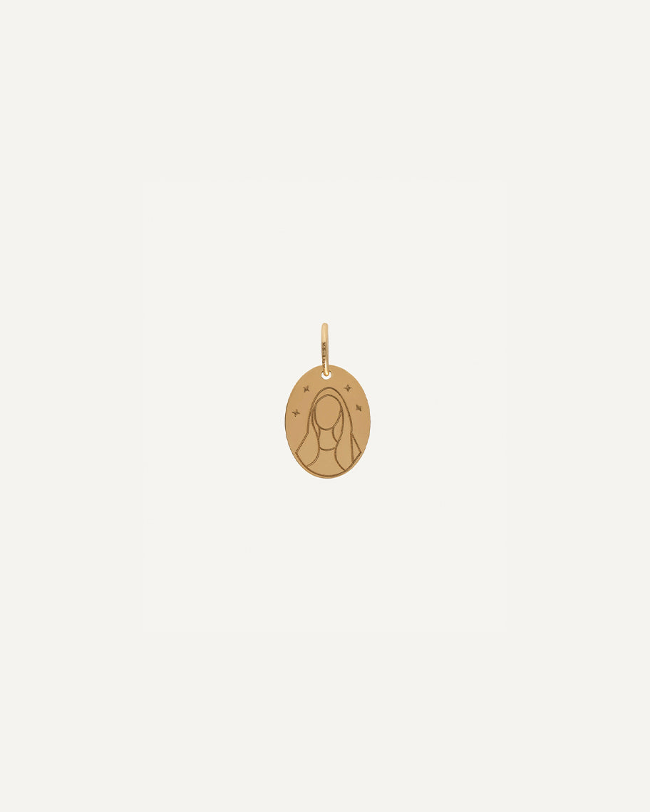 Pingente para Colar em Ouro 18k Nossa Senhora