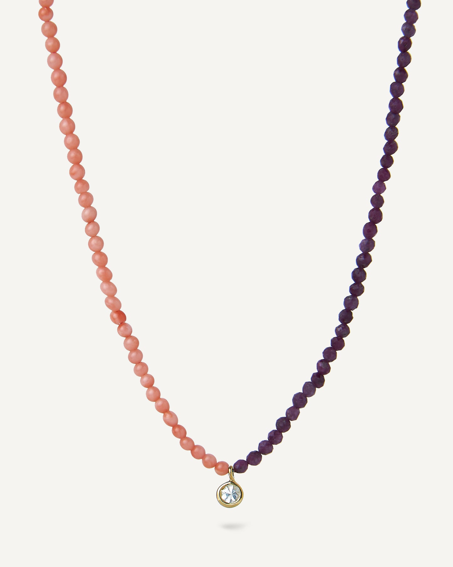 Colar Fortuna em Ouro 18k com Rubis e Corais