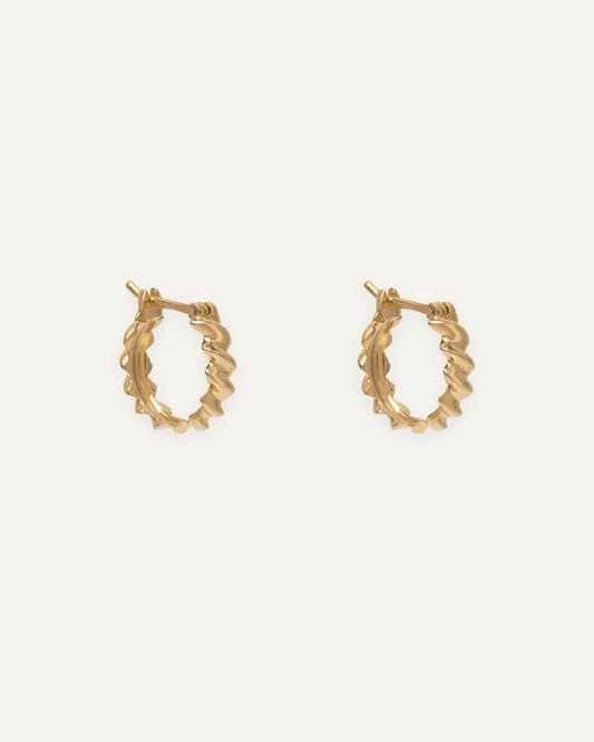 Argola Domo em Ouro 18k