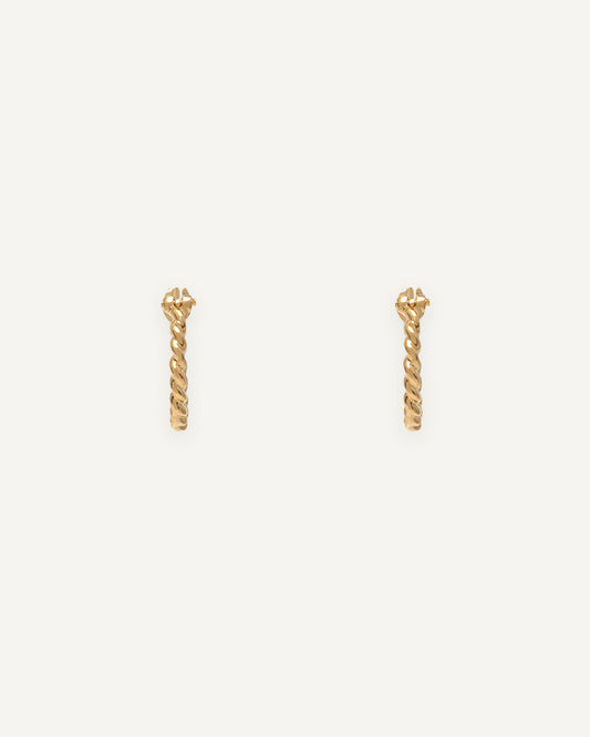 Argola Corda em Ouro 18k