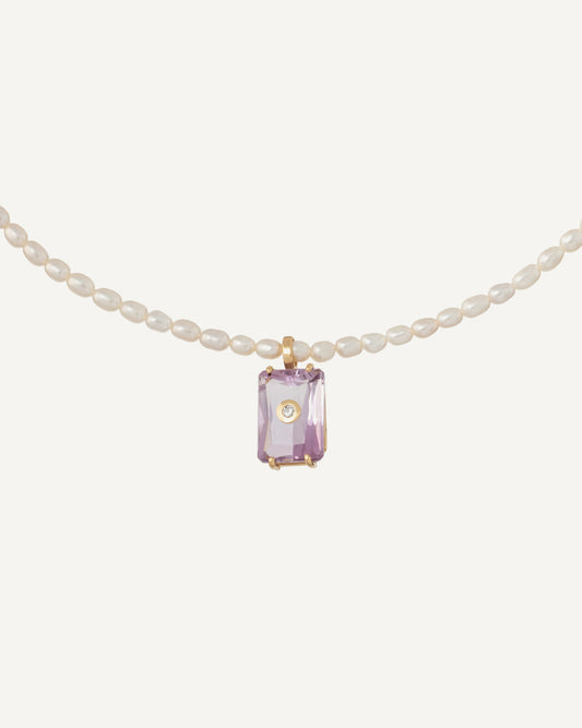 Colar Figo em Ouro 18K e Ametista