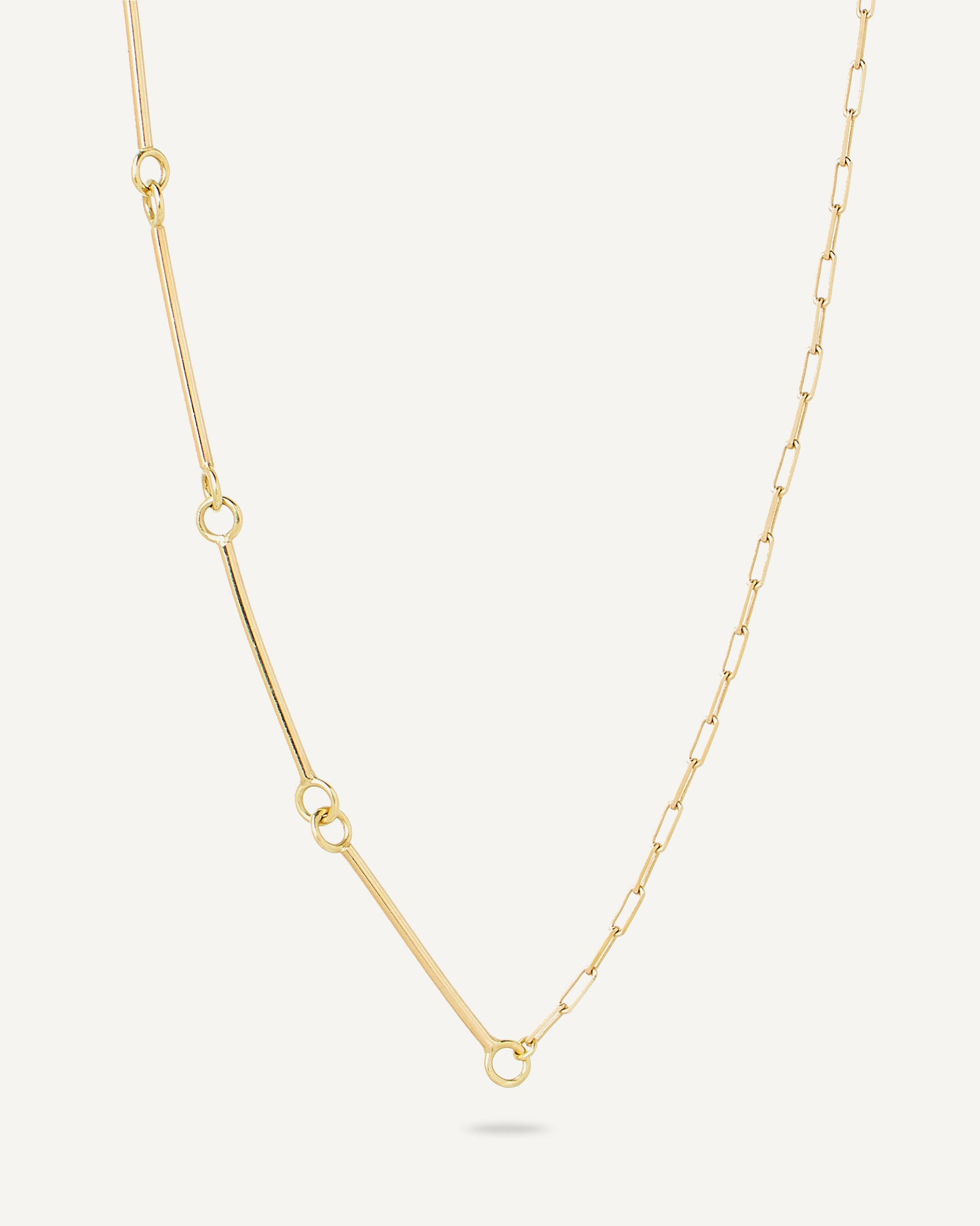 Colar Coupler Elos em Ouro 18K