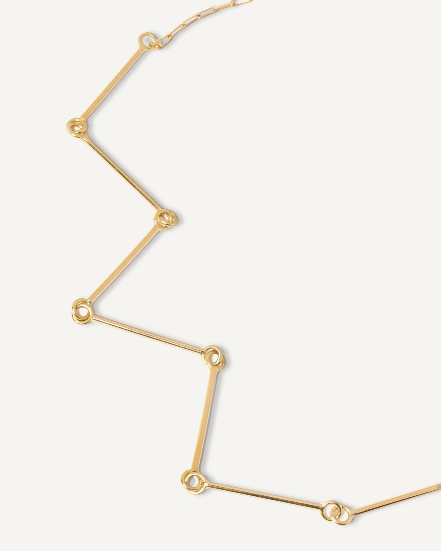 Colar Coupler Elos em Ouro 18K