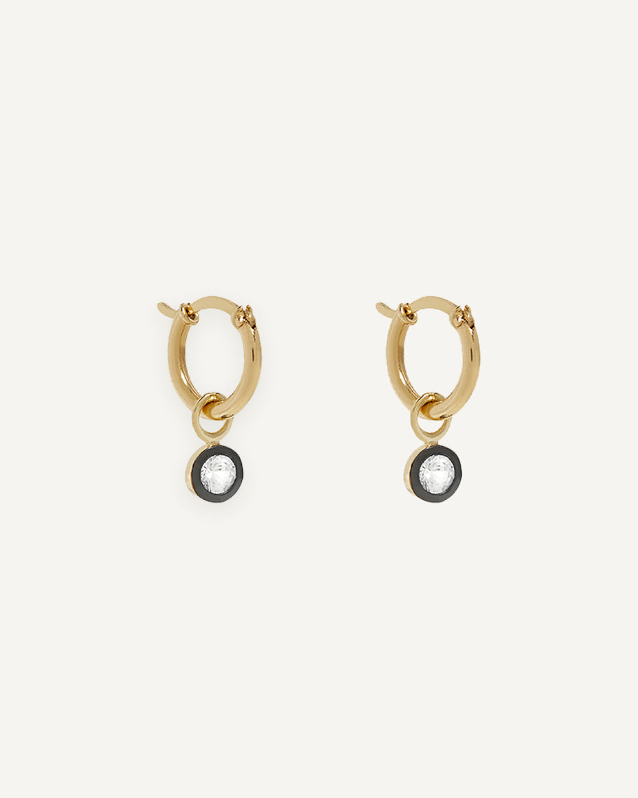 Argola Nouvelle em Ouro 18K e Safiras