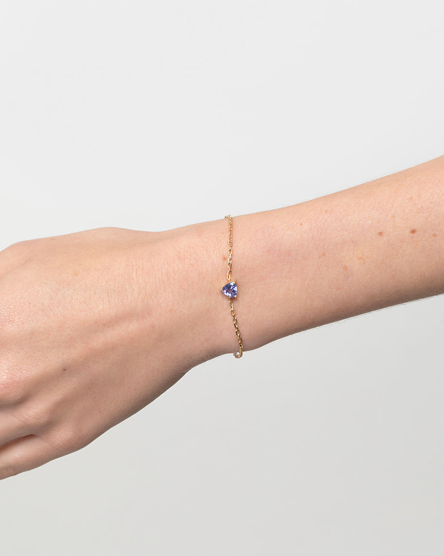 Pulseira de Clair em Ouro 18K e Tanzanita