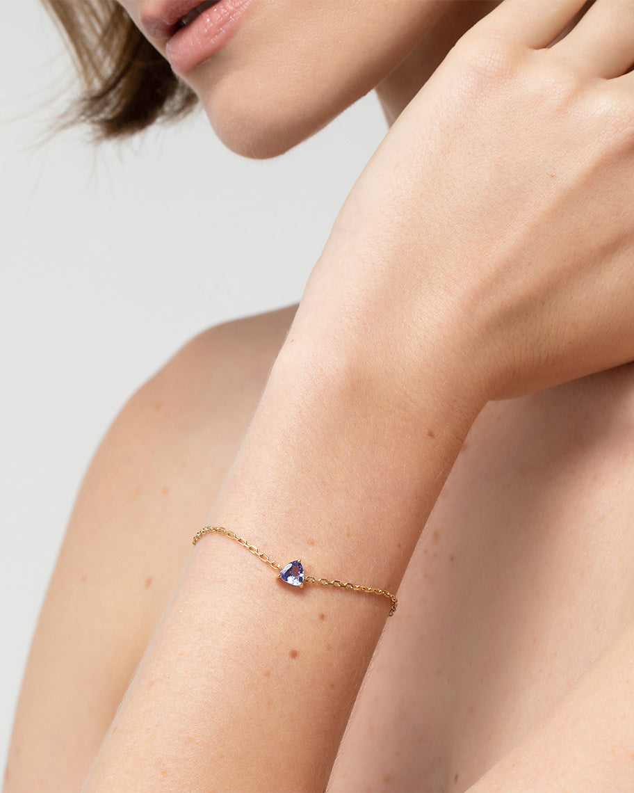 Pulseira de Clair em Ouro 18K e Tanzanita