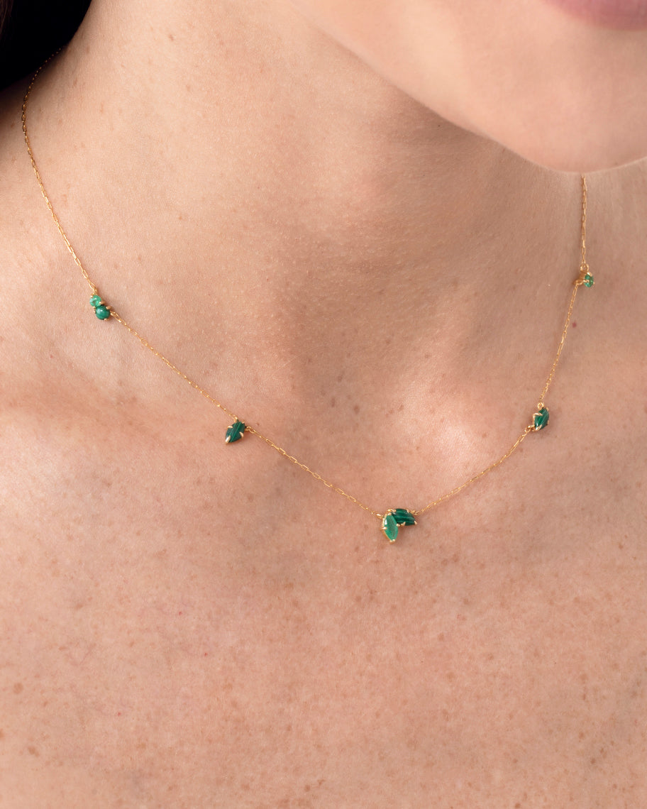 Colar Garden em Ouro 18K e Esmeralda