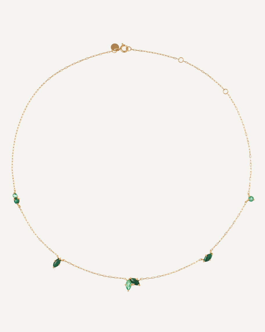 Colar Garden em Ouro 18K e Esmeralda