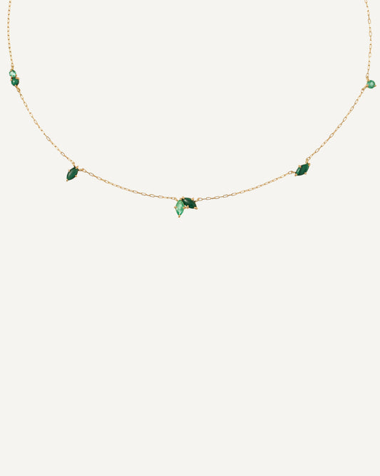 Colar Garden em Ouro 18K e Esmeralda