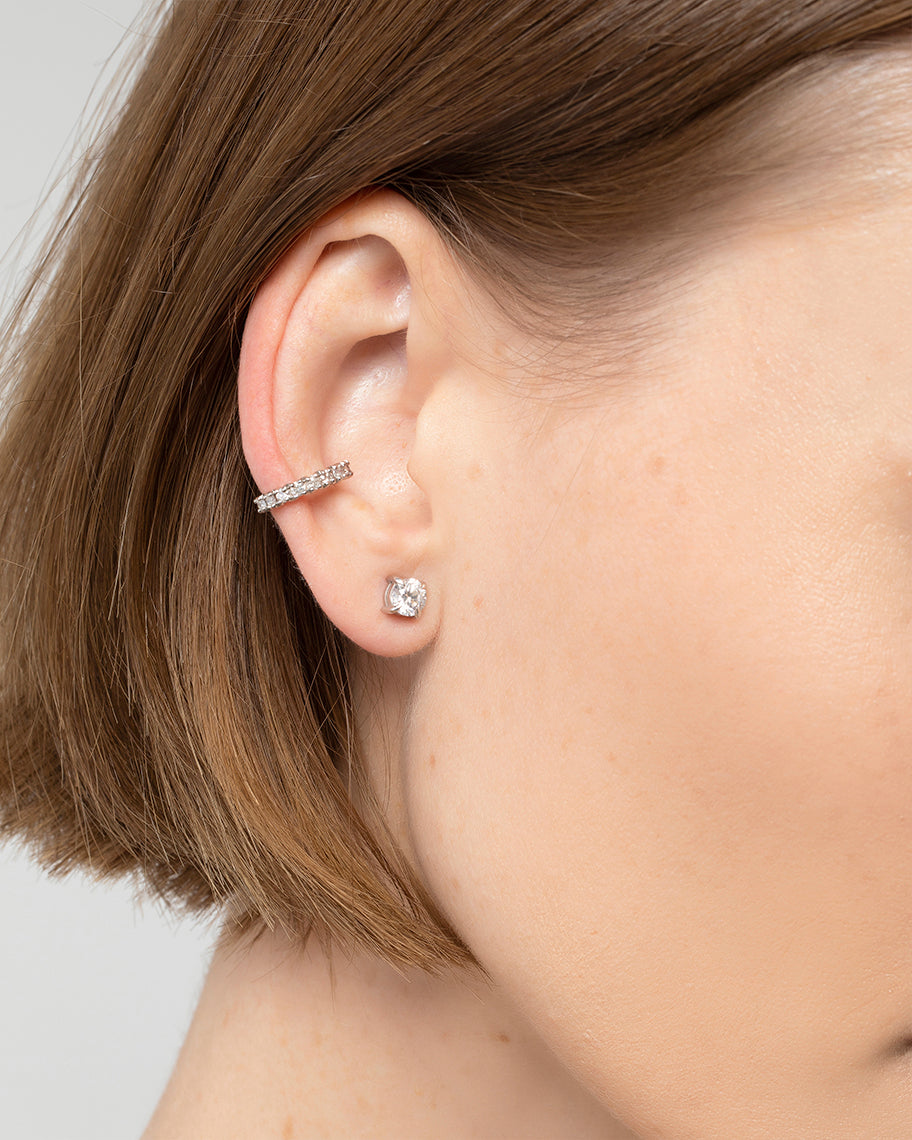 Piercing Laura em Ouro Branco 18K e Brilhantes