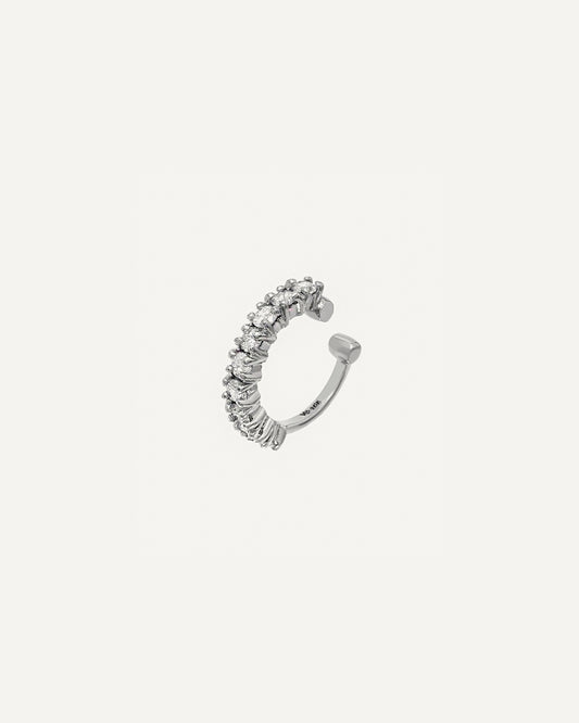 Piercing Laura em Ouro Branco 18K e Brilhantes