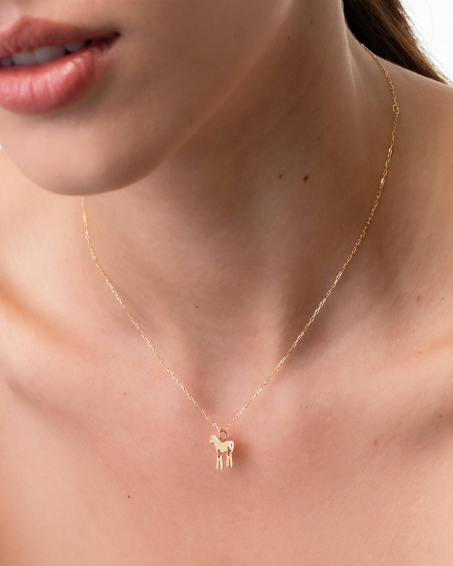 Pingente Galope em Ouro 18K